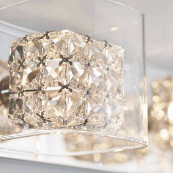 Crystal Cube 4-light Vanity Light