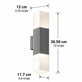 Lenox Pro LED Outdoor Wall Light Stainless