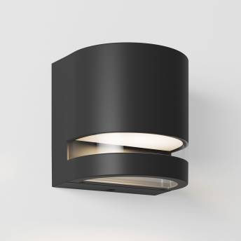 Valor Round LED Indoor/Outdoor Wall Light Black
