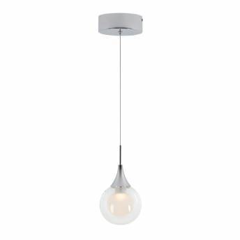 frosted globe integrated pendant led light artika