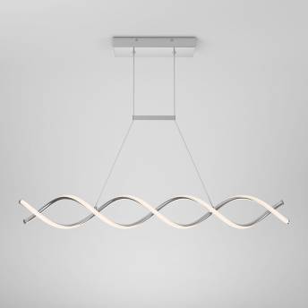 DNA Linear Integrated LED Pendant Light Chrome