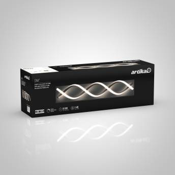 DNA Black Integrated LED Vanity Light