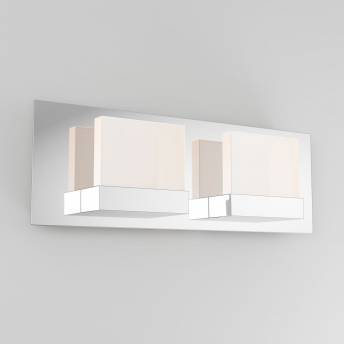 Frosted Cube 2-light Integrated LED Vanity Light