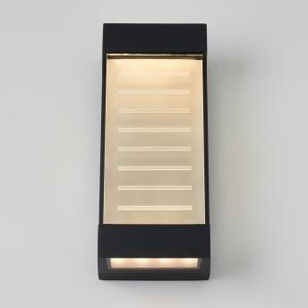 Percy Integrated LED Outdoor Wall Light Black