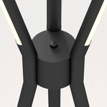 Triad Integrated LED Floor Lamp Black