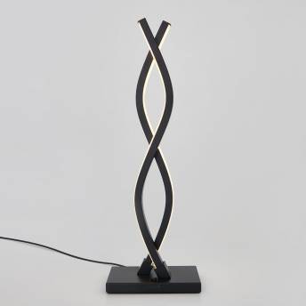 Wave Black LED Table Lamp