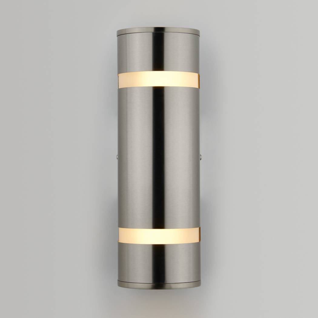D4 Outdoor Wall Light Brushed Steel