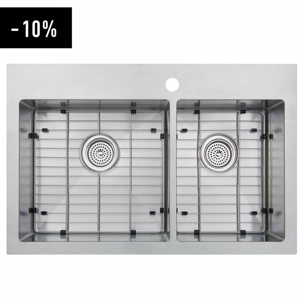 Tryton Double Bowl Stainless Steel Sink