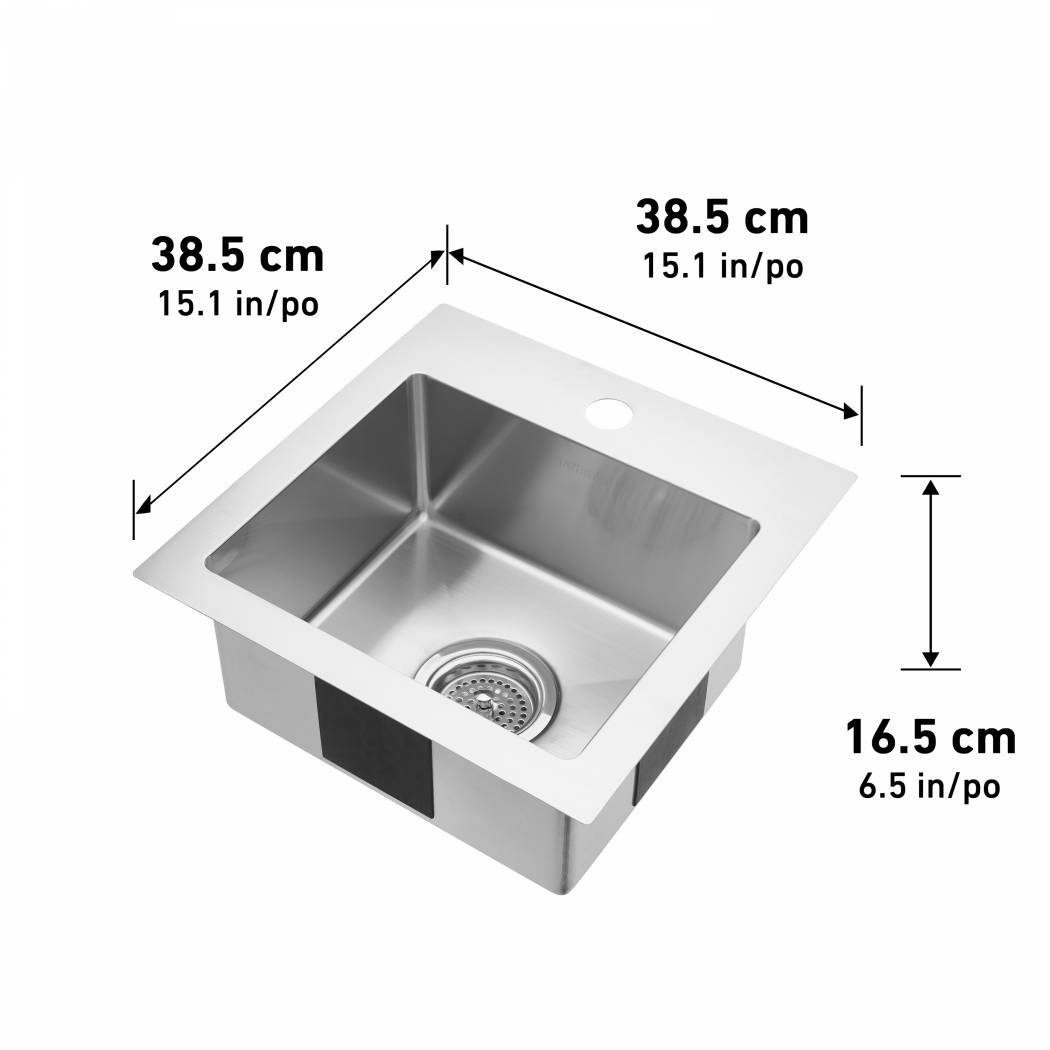 Example of a square bar sink dimensions