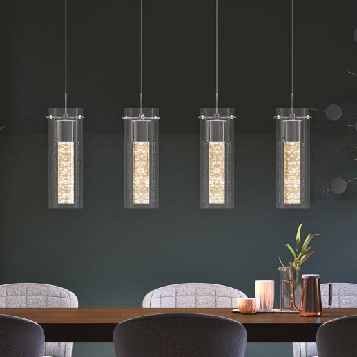 Essence Integrated LED Pendant Light Black Artika Artika