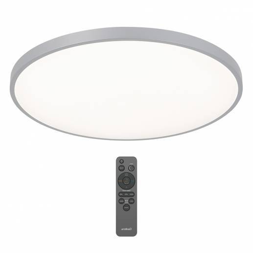 Europa 21 in. LED flush mount light silver - with remote | Artika | Artika