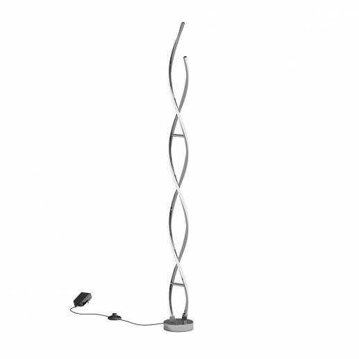 Swirl Integrated LED Floor Lamp Chrome Artika Artika