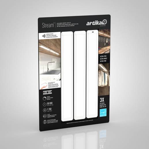 Stream Under LED Lights Pack of 3 Artika Artika