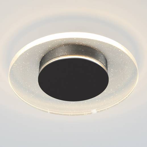 Essence Disk Integrated LED Flush Mount Black | Artika