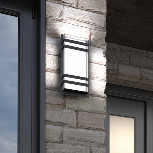 Glowbox 3 Outdoor LED Wall Light Black | Artika