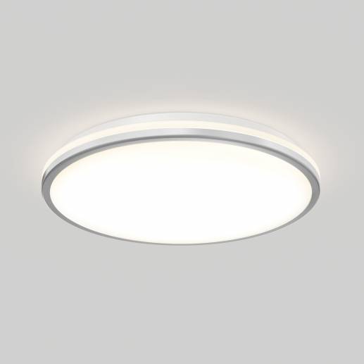 Macy 15 in. LED modern Flush Mount Light 2CCT silver | Artika