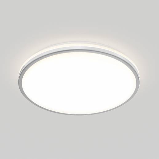 Macy 15 in. LED modern Flush Mount Light 2CCT silver | Artika