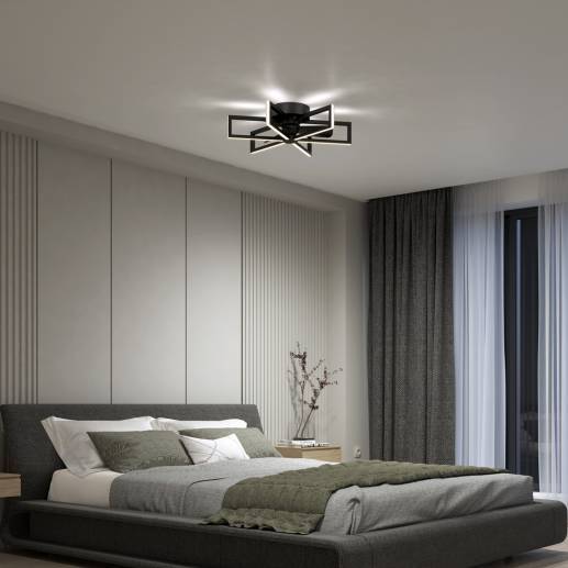 Swirl 26 in. LED ceiling fan 3 speeds w. remote | Artika