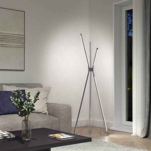 Triad Integrated LED Floor Lamp Chrome | Artika | Artika