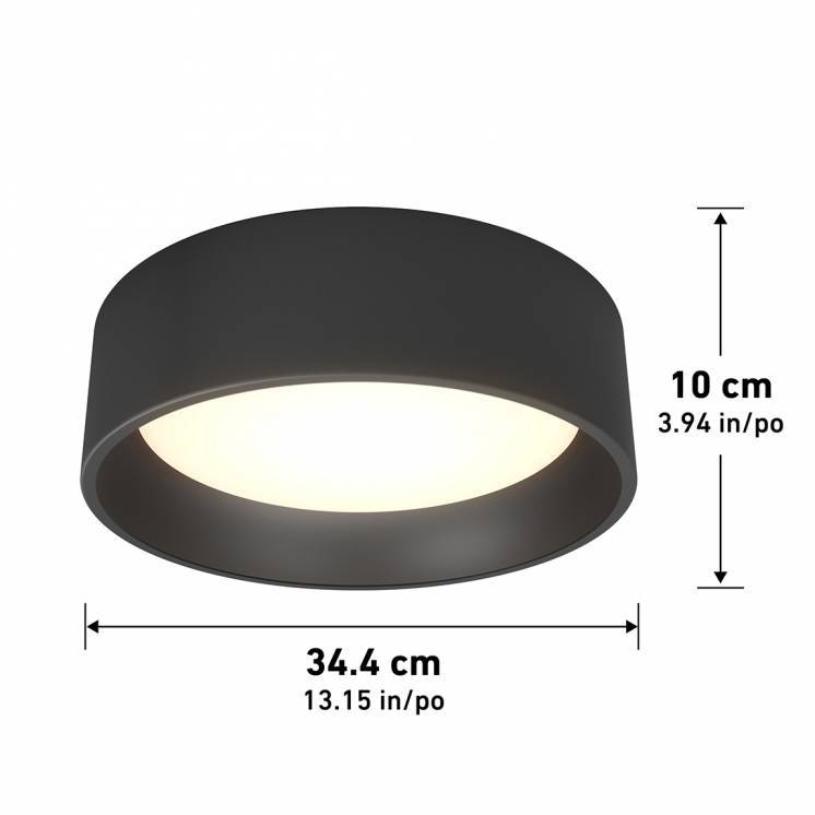 Alton Integrated Led Cct Flush Mount Black Artika Artika