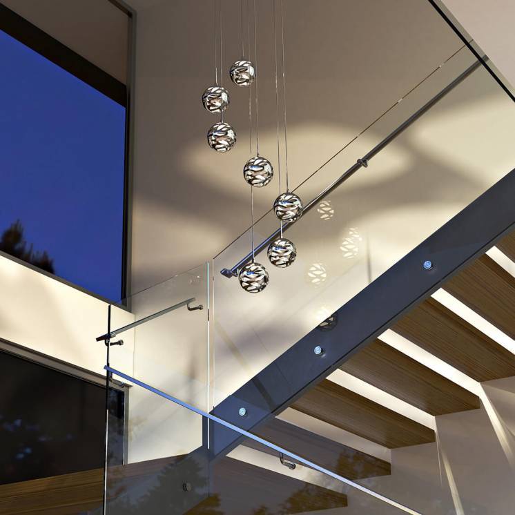 7th Avenue 7-light Integrated LED Pendant