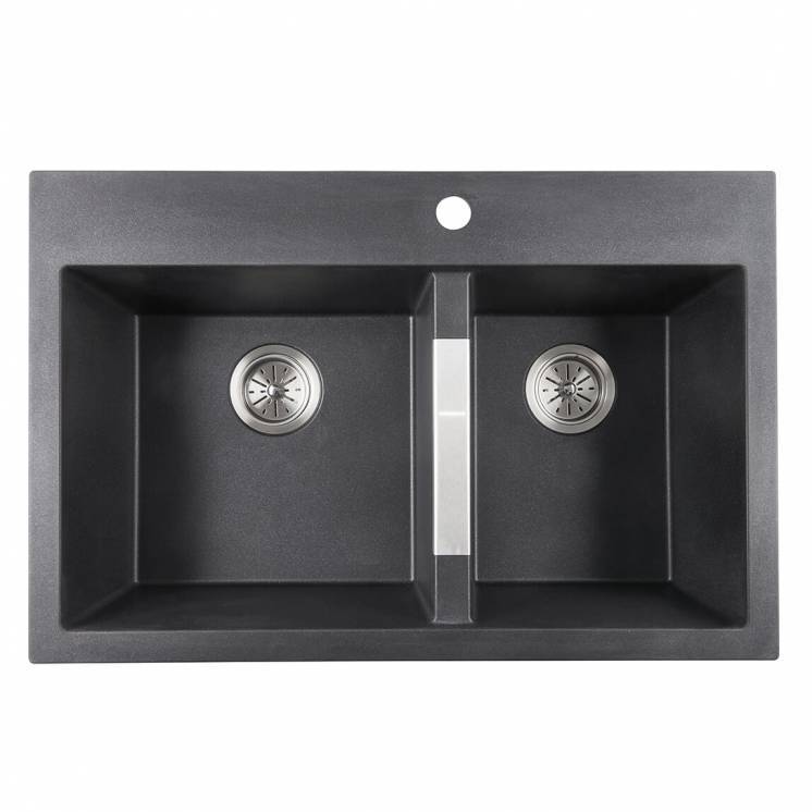 Aquae Double Bowl Granite Sink