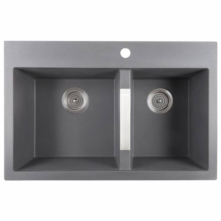 Double Bowl Granit Sink Grey