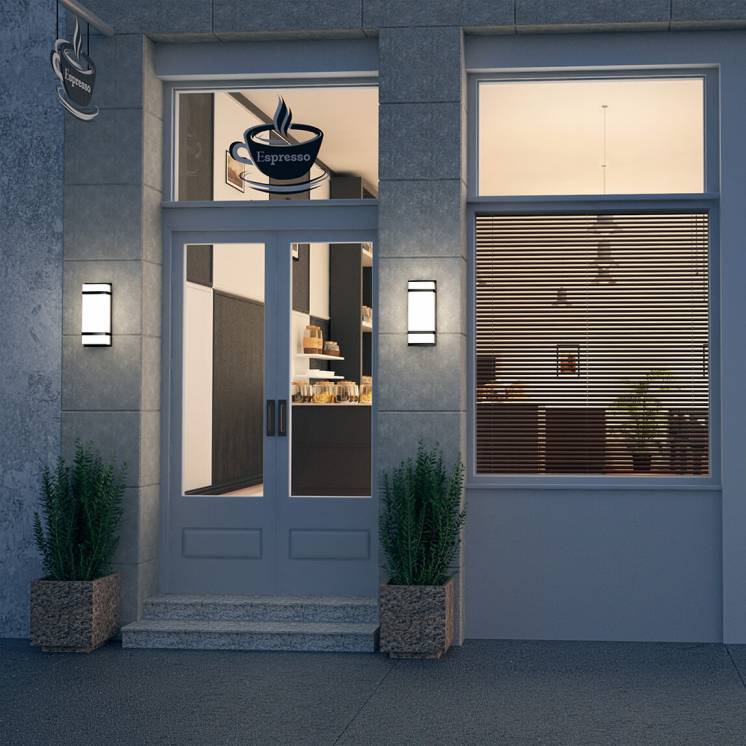 Glowbox Integrated LED Outdoor Wall Light