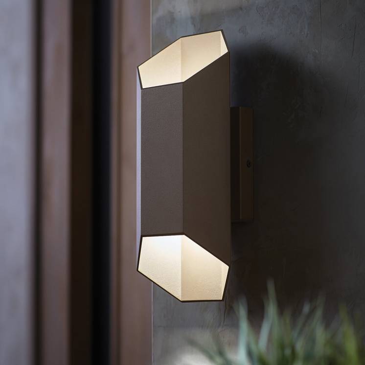 Hexa Integrated LED Outdoor Wall Light