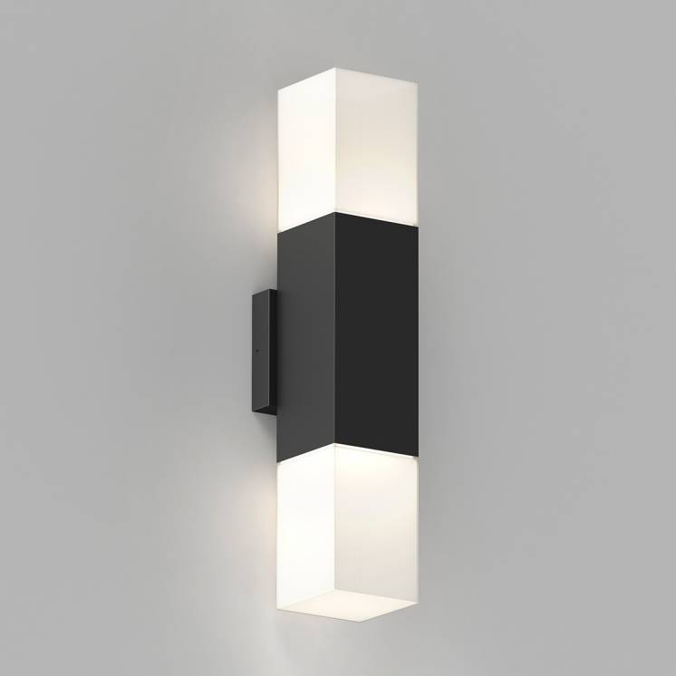 Lenox Pro LED Outdoor Wall Light Black