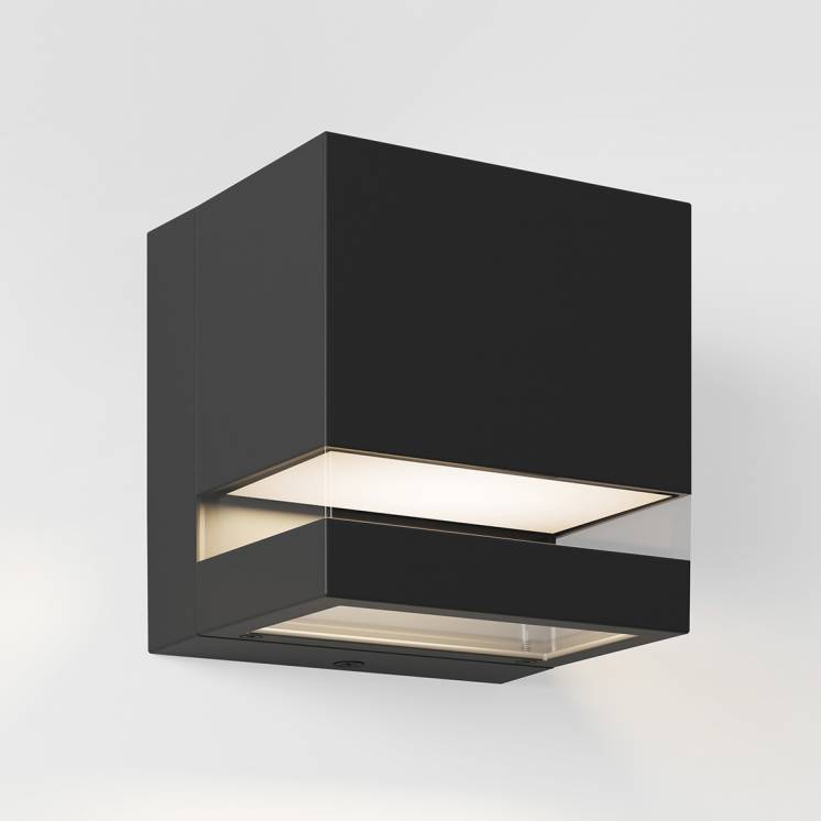 Valor Square LED Indoor/Outdoor Wall Light Black