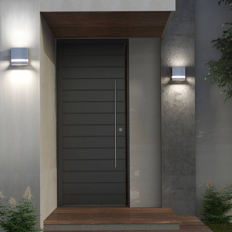 Valor Square Integrated LED Outdoor light stainless steel