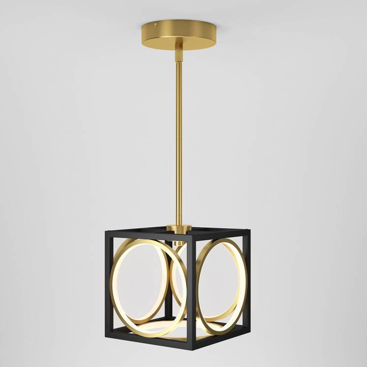 Astoria Integrated LED Pendant Black and Gold