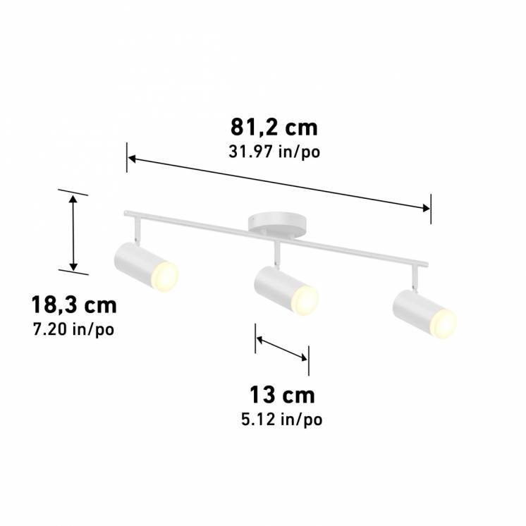 32' Blake 3L tracklight - White