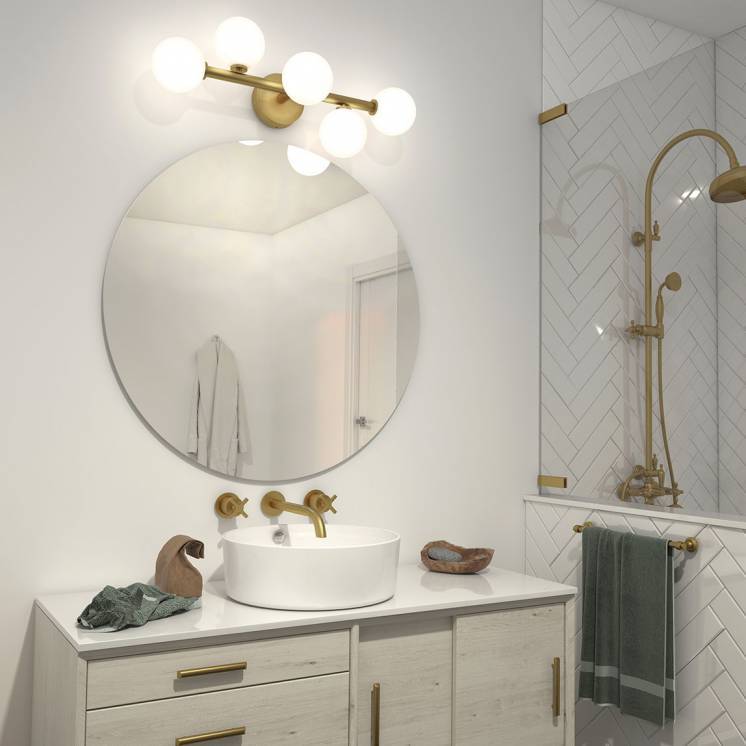Bloom Integrated LED Vanity Light Gold