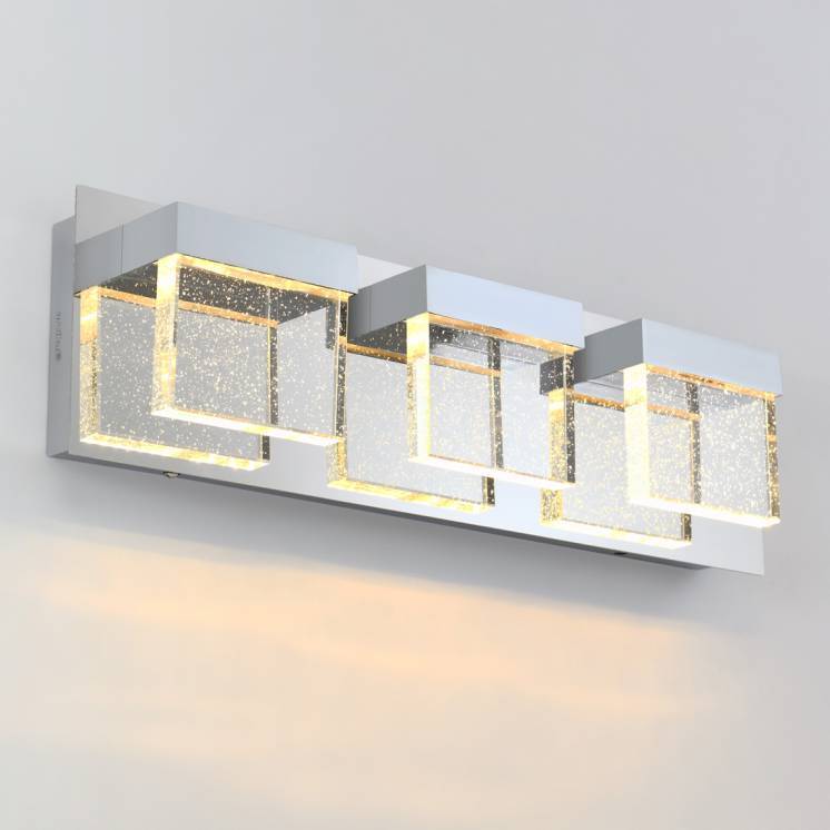 Bubble Cube 3 Integrated LED Vanity Light