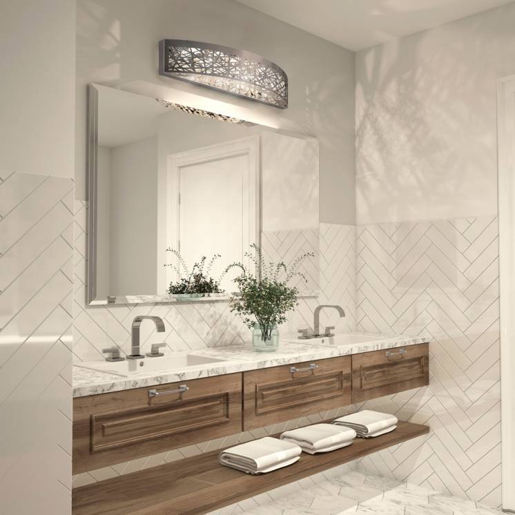 Crystal Nest Integrated LED Vanity Light