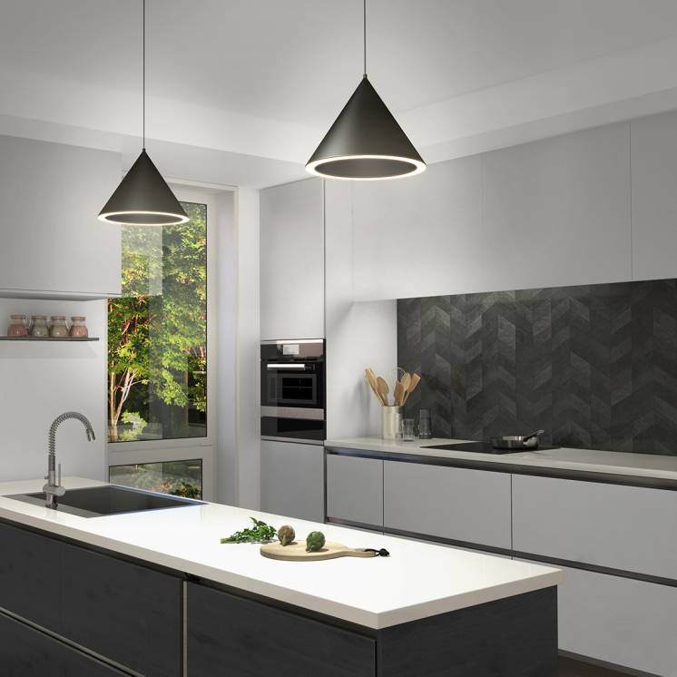 Denali LED Pendant Black
