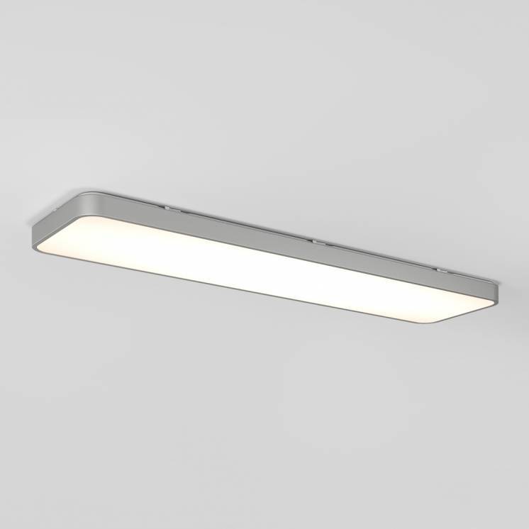 Europa 48 LED Flush Mount Light Silver - With Remote