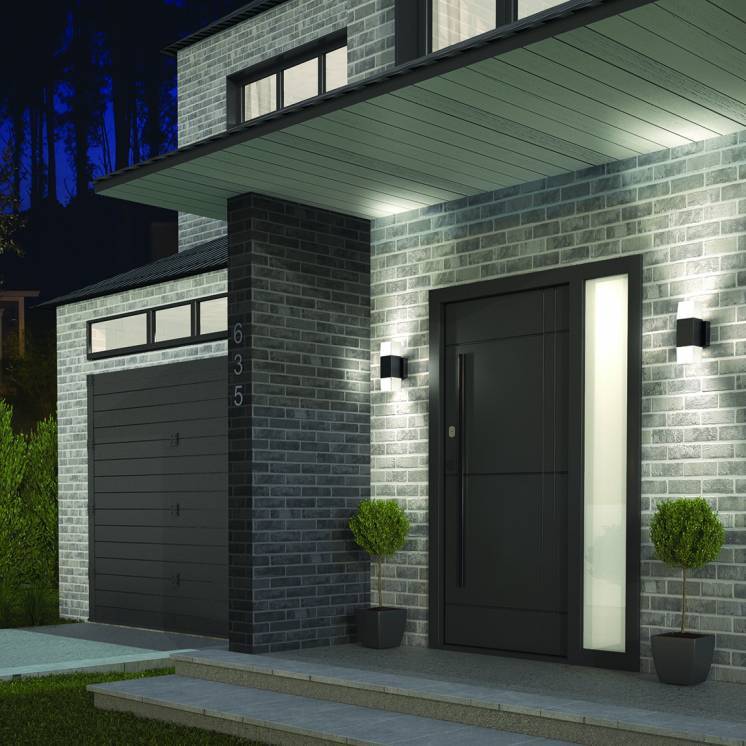 Lennox Integrated LED Outdoor Light 3CCT Black