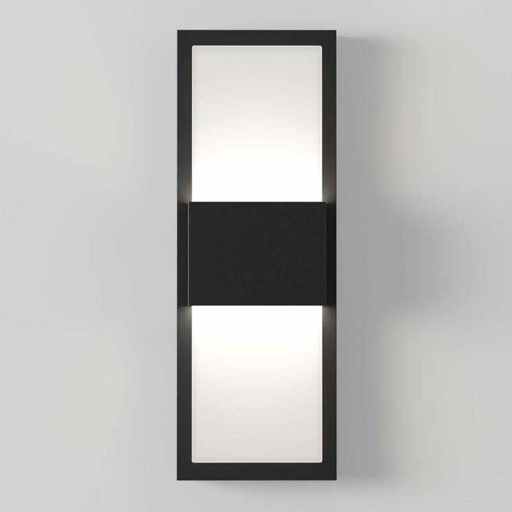 Mazza Frosted Integrated LED Outdoor Light Black Artika Artika