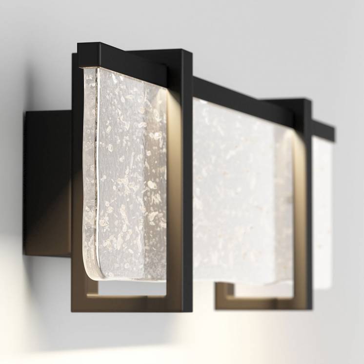 Artika Melted Ice Integrated LED Vanity Light Matte Black