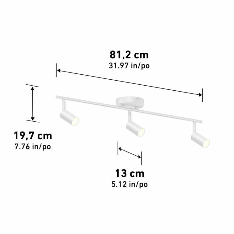 32' Rowen 3L tracklight - White