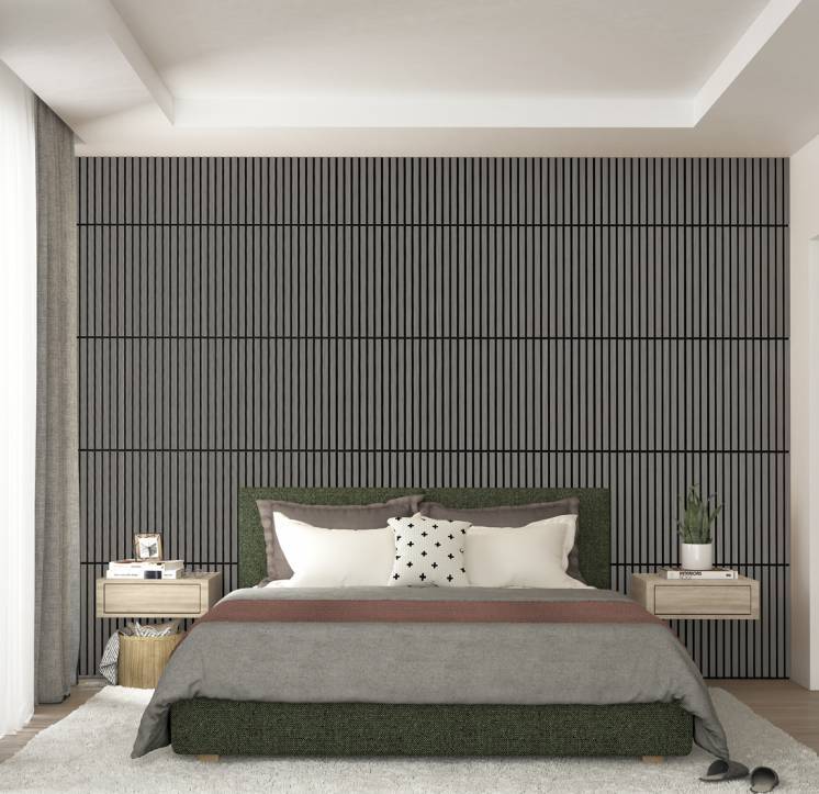Sonolok 15.5 ft dark gray sound-absorbing wall panel kit