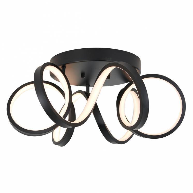 Swirl Ribbon LED Ceiling Light Black | Artika