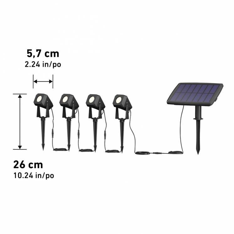 Verner - Solar Landscape Single CCT 4-pack