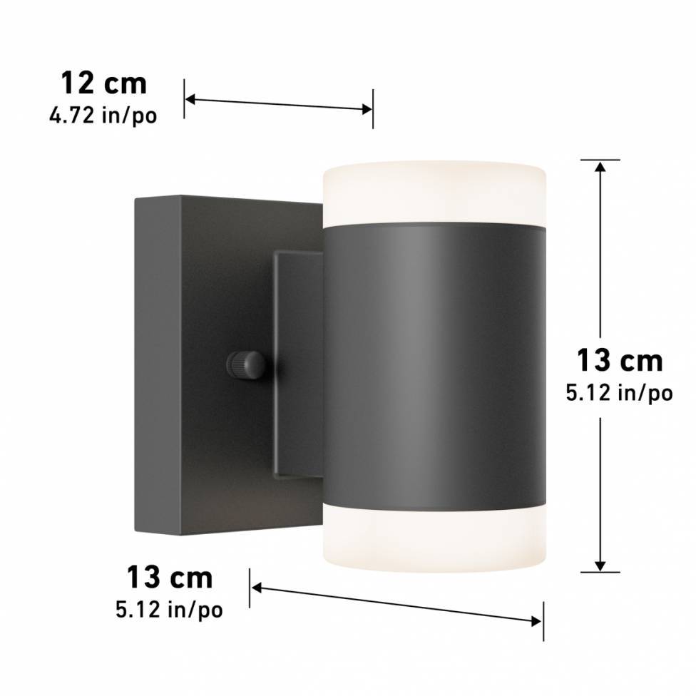 Neo LED Indoor/Outdoor Wall Light 3CCT Black | Artika | Artika