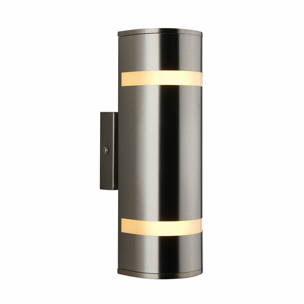 ARTIKA Medium Glowbox Stainless Steel Outdoor Integrated LED Wall Mount Lantern 