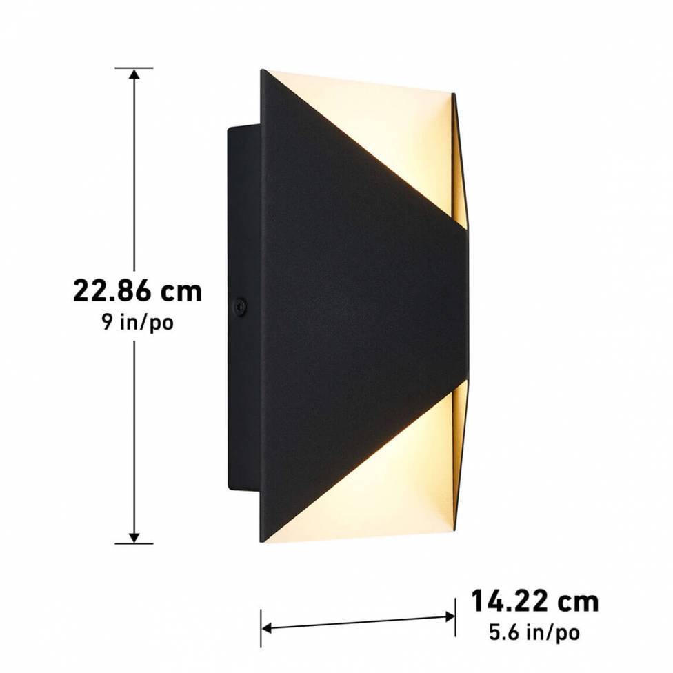 Tria Integrated LED Outdoor Wall Light