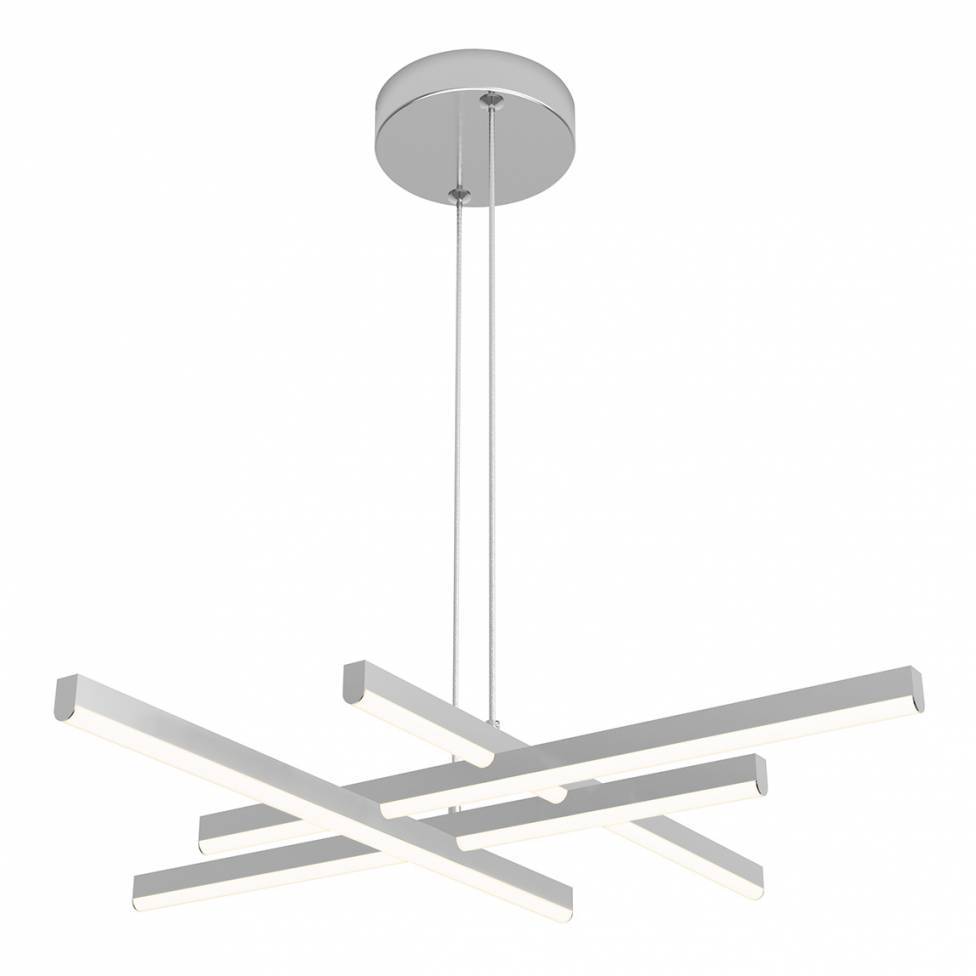 Grid Integrated LED Pendant Light Chrome